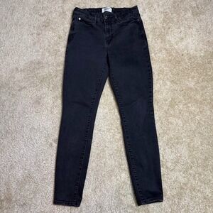 Denizen Levi's Women's 8M Black High Rise Skinny Stretch Jeans Dark Wash